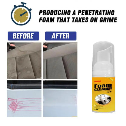 All round Master Multi-Purpose Foam Cleaner Spray for Car Interior, Seats, Leather - Magic Cleaning - 30/100/150Ml